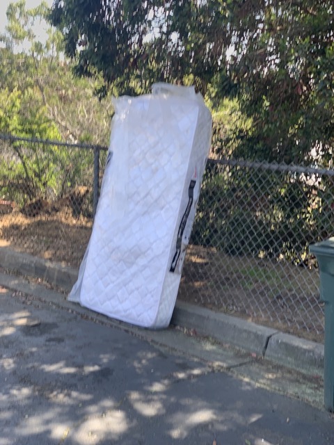 Mattress set at the curb for same day mattress removal